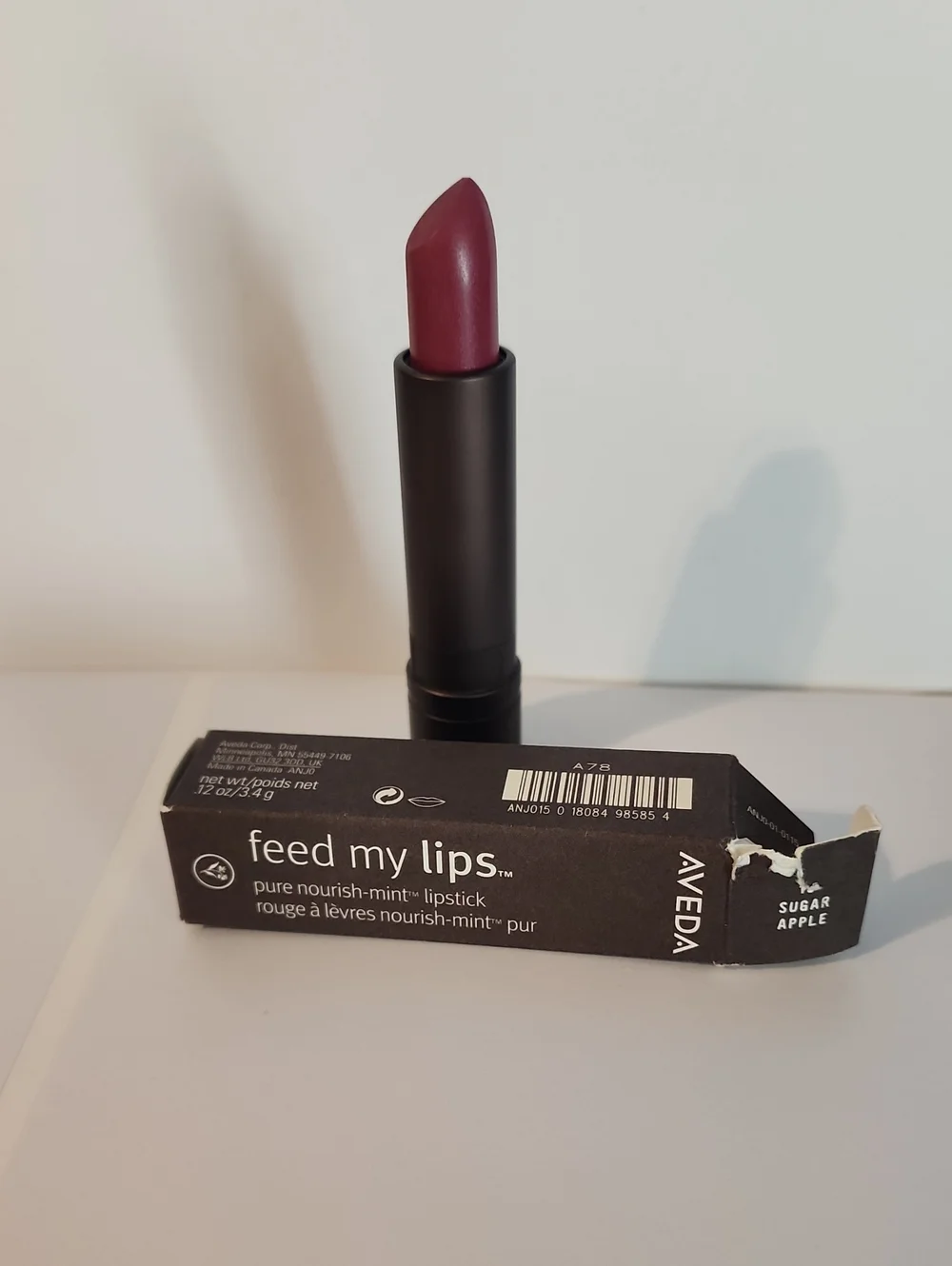Aveda Sugar Apple Feed My Lips Lipstick #15 Tear On Box
